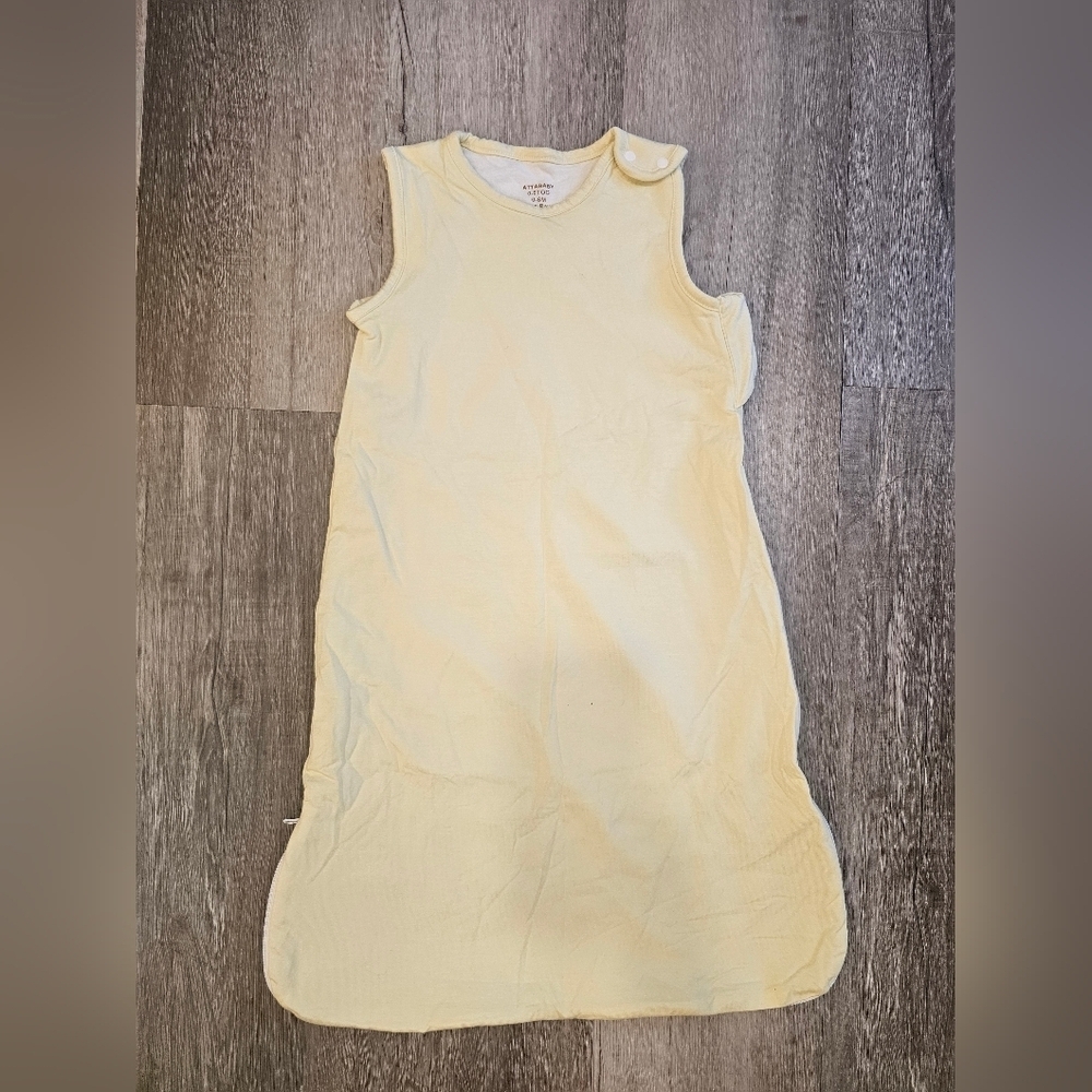 Sleeveless Yellow Baby Sleep Sack 0-6 Months